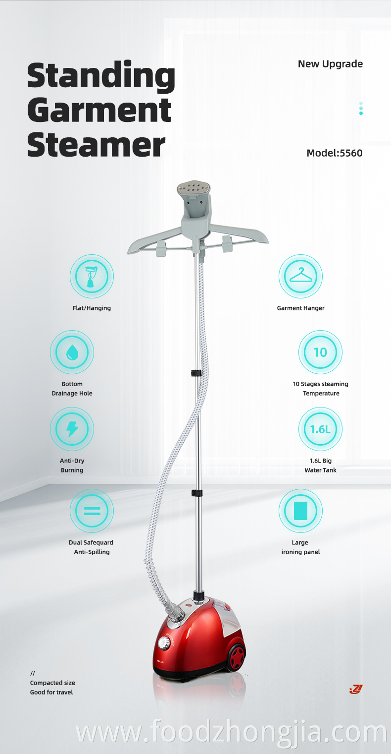 Electric Standing Home Appliance Garment Steamer for Clothes